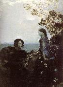 Mikhail Vrubel Hamlet and Ophelia oil